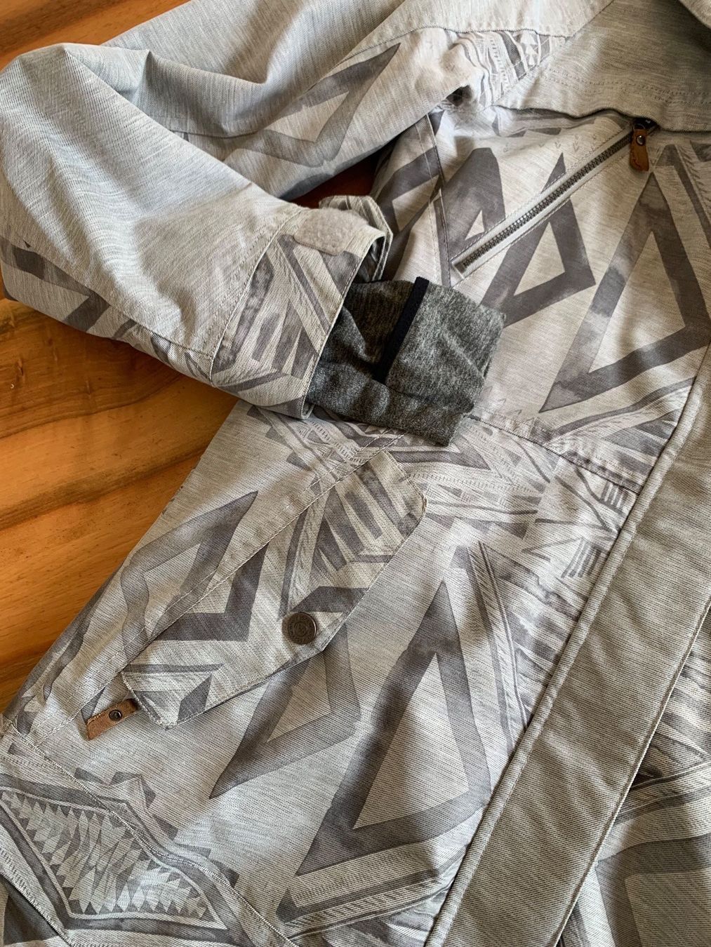 Roxy Giacche: Roxy lange Winterjacke DryFlight, Grau gemustert, Grösse S – Usato da Meiringen venduto da Jwash 3