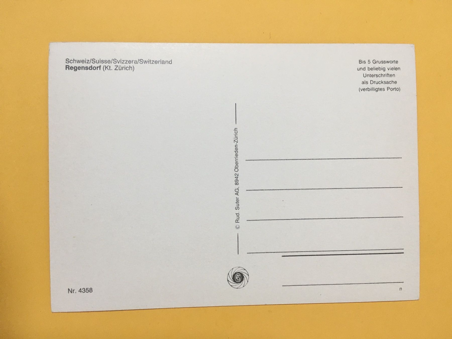 Cartes postales: Regensdorf Zürich mehrbildrig – D'occasion à Küttigen par Melisch1000 1