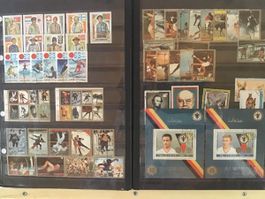 Briefmarkensammlung Ajman Sharjah Album gebrauchter Zustand