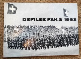 Buch Defilee FAK 2 in Dübendorf 1963 Centurion Panzer Jeep