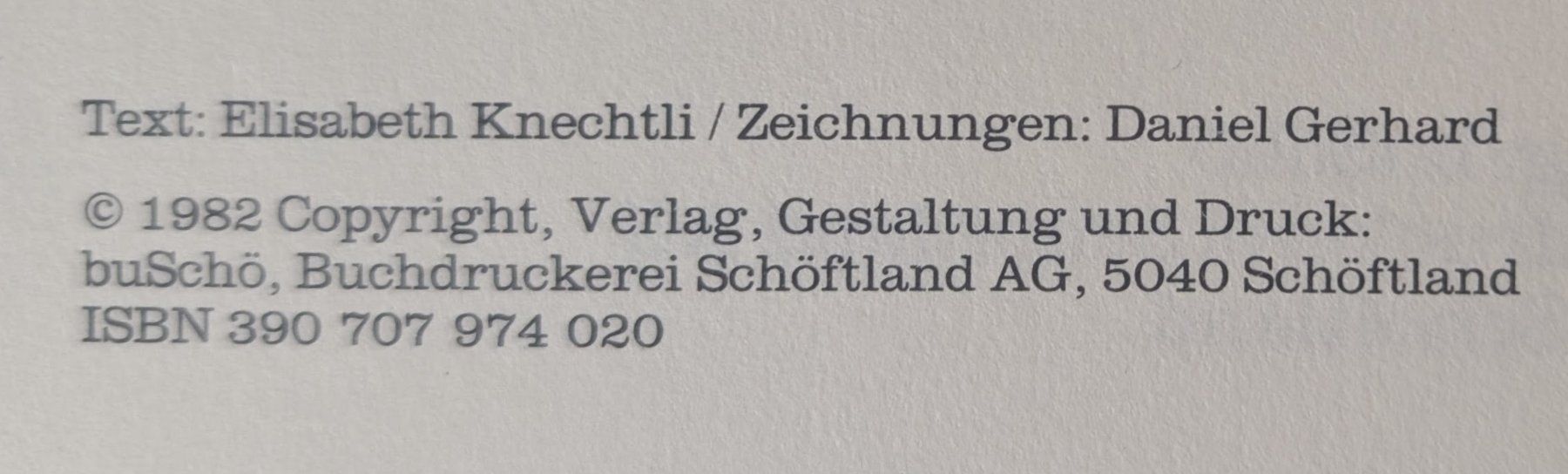 Libri: Be eus deheim, Elisabeth Knechtli, Daniel Gerhard, Top! – Usato da Zürich venduto da axolottchen 5