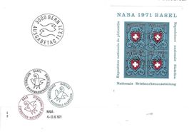 FDC  Viererblock 1971