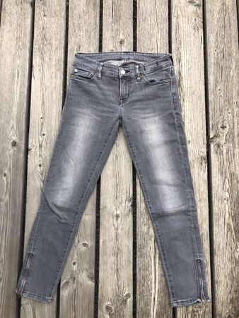Ralph Lauren, Cropped Skinny Jeans, Hellgrau
