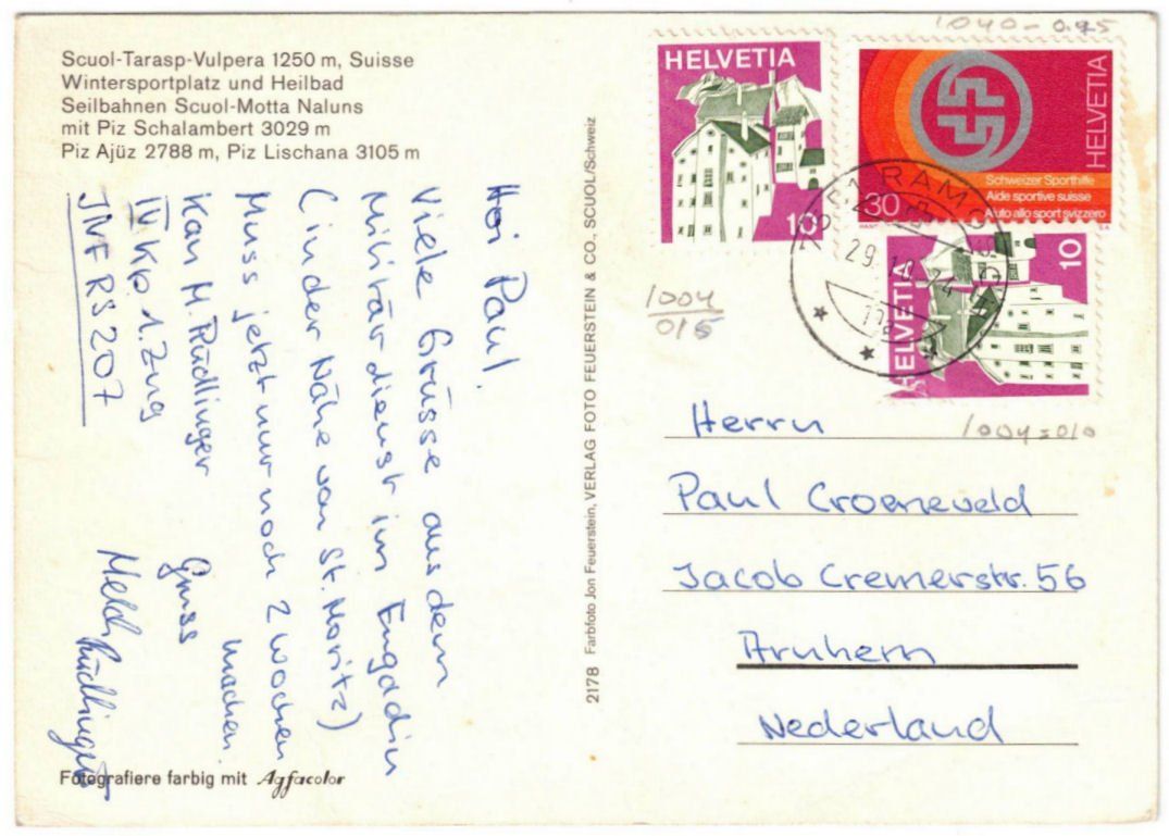 Cartoline postali: Scuol - Gondelbahn Motta Naluns – Usato da Binningen venduto da Mountainrider 1