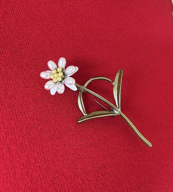 Spille & Fermagli: Edelweiss Brosche elegant filigran Alpen Stil – Usato da Thalwil venduto da han_2b8c 2
