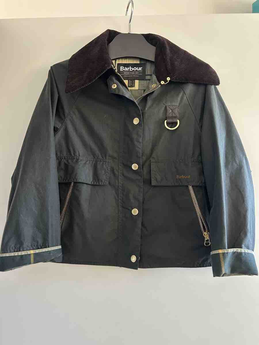 BARBOUR Kurzr Parka aus gewachstem Canvas Catton Wax (Neuf (Voir ...