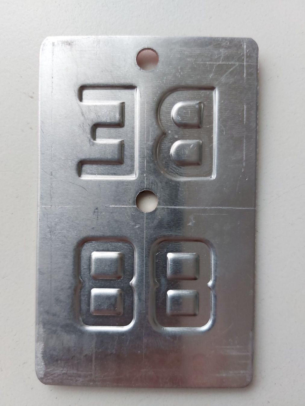 Sachs Insegne: Velonummer BE 88 plaque Velo – Usato da Schenkon venduto da Uhu007 1