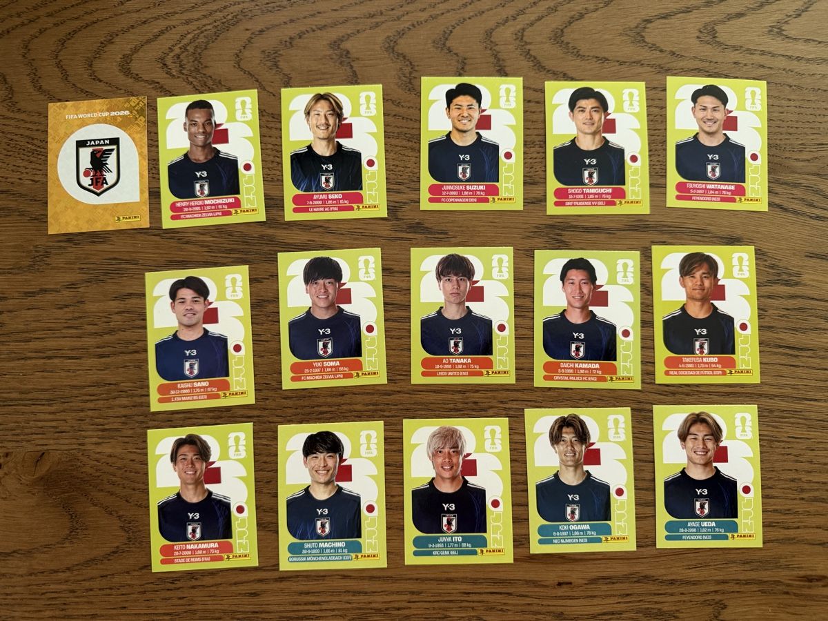 Panini Carte collezionabili: PANINI WM 2026 Bilder JAPAN JPN  – Nuovo (secondo la descrizione) da Sennhof Winterthur venduto da bibo11