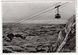 Säntisbahn mit Stempel des Berghotel Säntis, gelaufen 1941