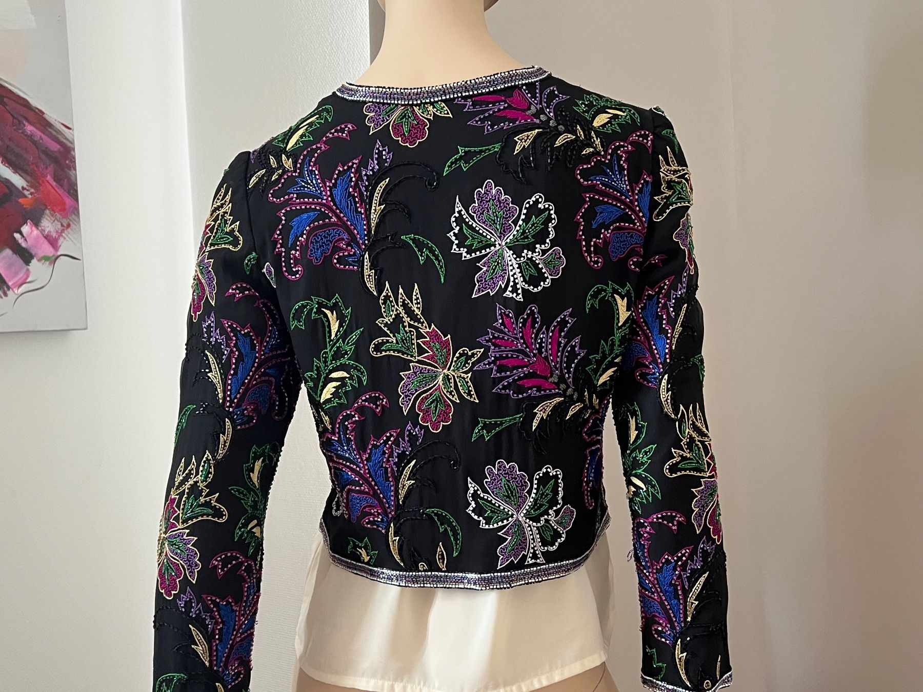Giacche: Schwarze Seide Vintage Jacke, Grösse S – Usato da Zürich venduto da ost_5sdl 4