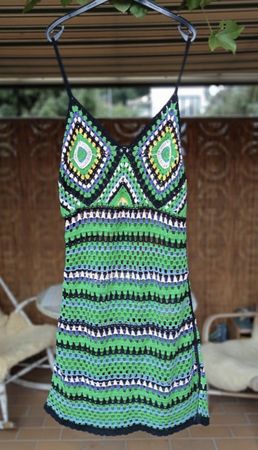 Gehäkeltes Sommerkleid, Grösse S/M, Top Zustand!