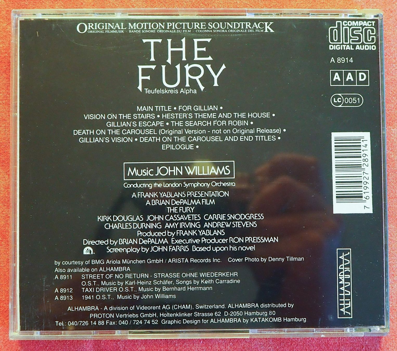 CD: The Fury / John Williams / Soundtrack – Usato da Chur venduto da dluli 1