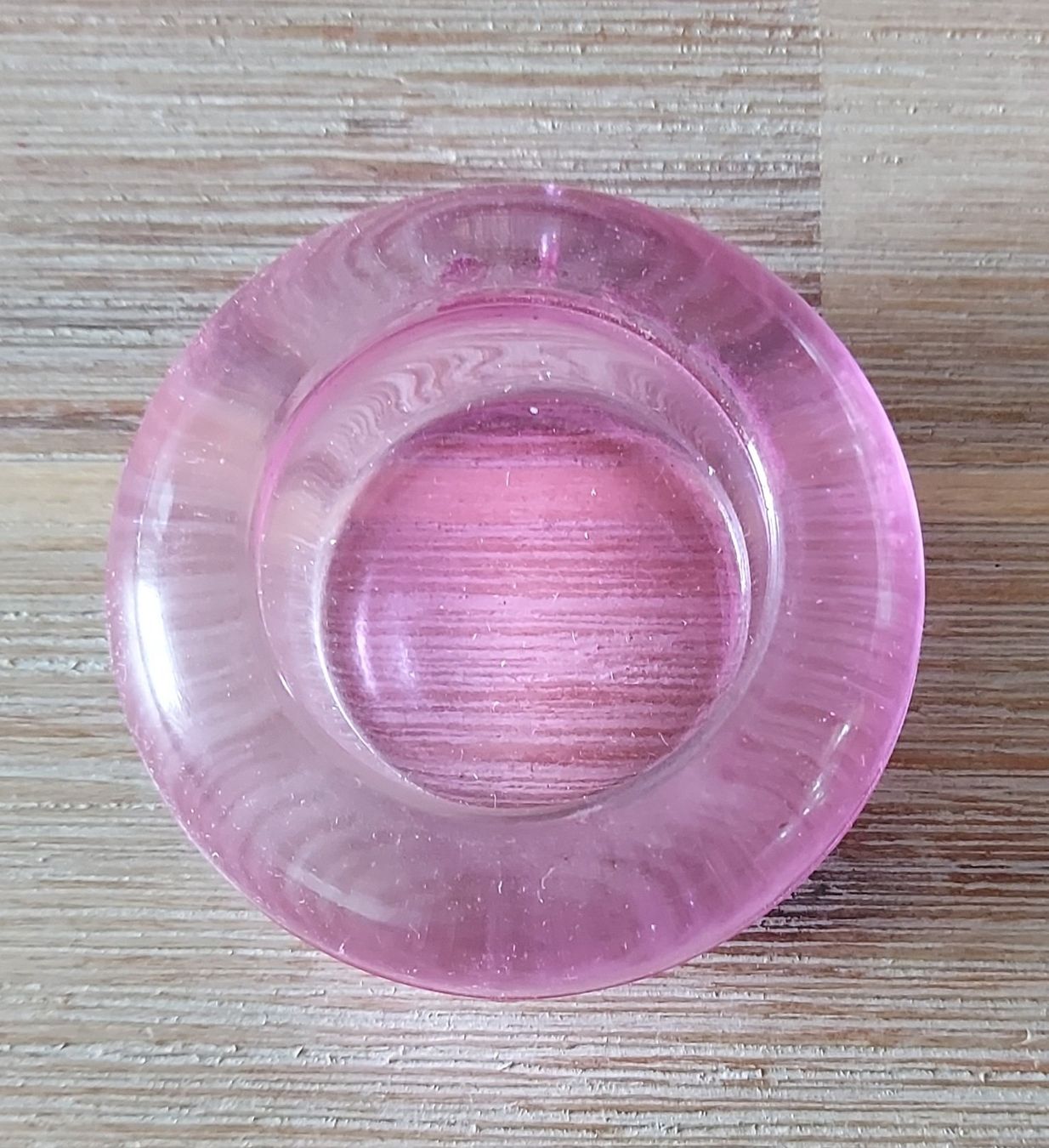 Portacandele: 3 Rosa Teelichthalter, neu und originalverpackt – Nuovo e nell'imballaggio originale da Basel venduto da Allerlei-Basel 2