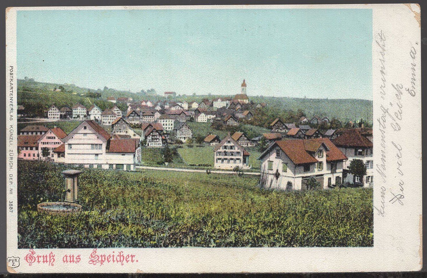 Cartoline postali: Gruss aus Speicher – Usato da Aarau venduto da kufi44