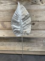 Kunstblumen/Silberne Blätter/Variabel biegbar/Neu/OVP