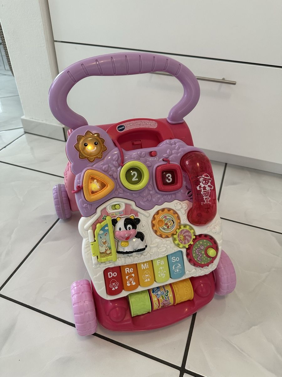 Vtech Giocattoli: VTech Spiel- und Lauflernwagen pink – Usato da Mels venduto da pedromiguel_12