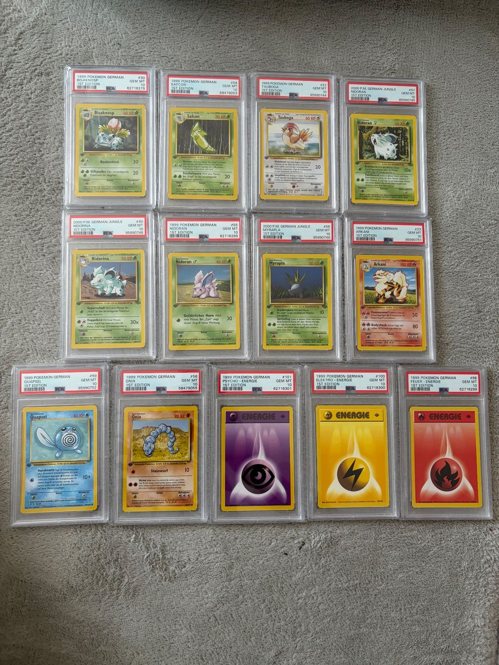 Pokémon Cartes à collectionner: Pokemon PSA Sammlung 1. Edition 1999/2000 – D'occasion à Kesswil par tim_t2rm 5