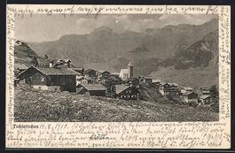 Tschiertschen, Teilansicht mit Gebirgspa