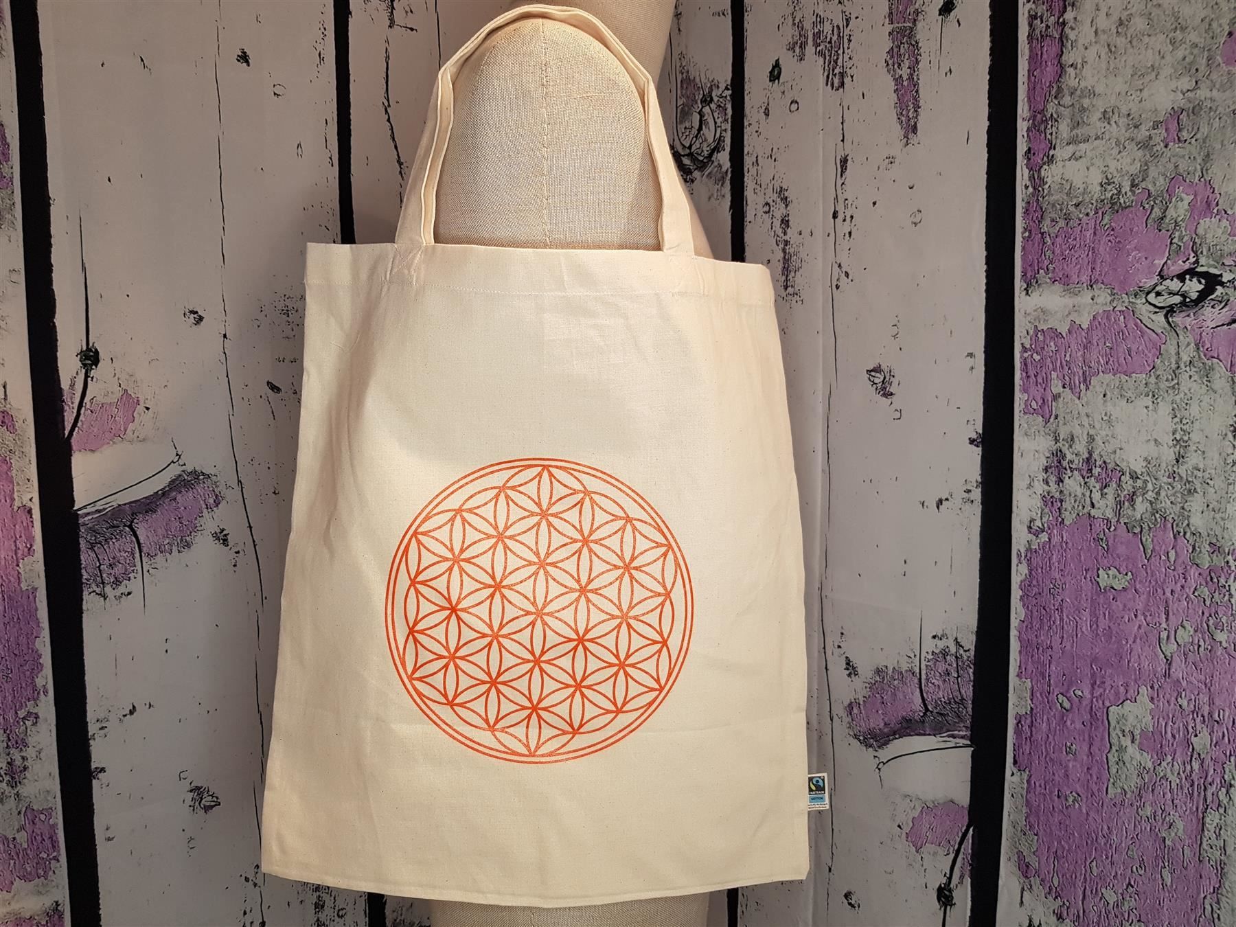 Taschen: Bio BW Tasche Blume des Lebens NEU – Neu und originalverpackt aus Turbenthal von enjak