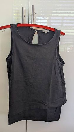 Stillshirt Schwarz ärmellos schwarz