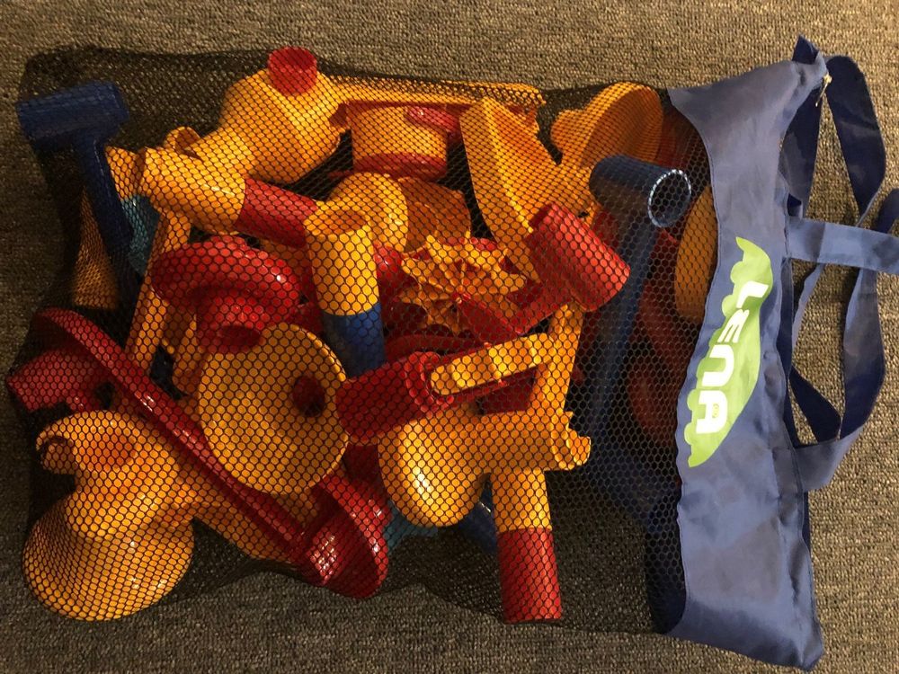  Kugelbahn / Murmelbahn LENA CASCADE, 50 Stücke, NEUWERTIG (Gebraucht Illustration 