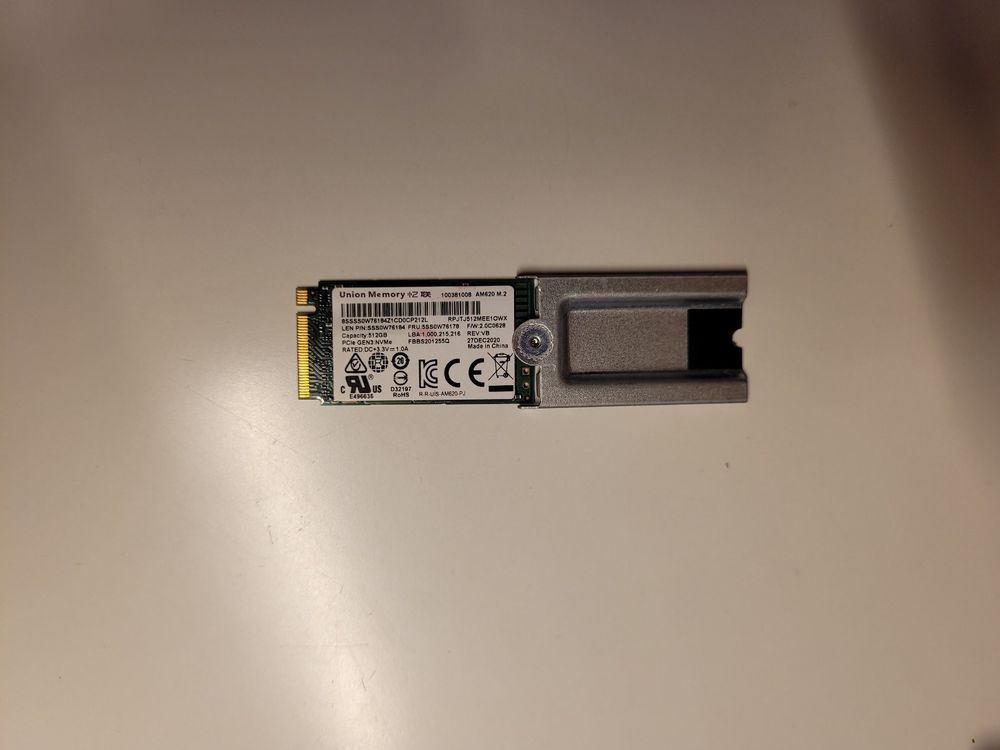 Union Memory SSD 512GB M.2 NVME 2242 mit Adapter (Gebraucht) in ...