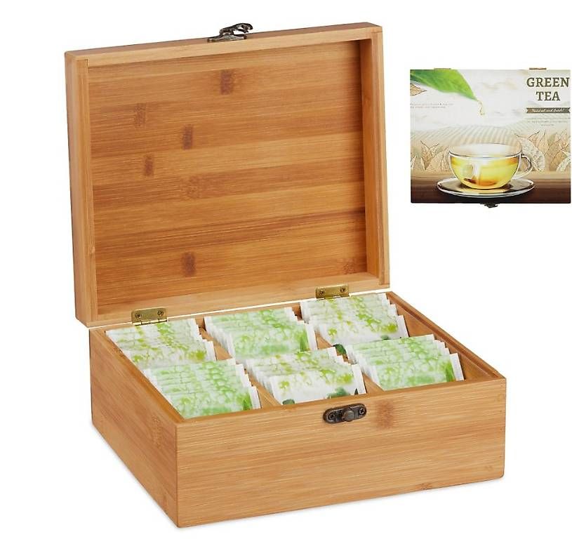 Altro per la casa: Teebox Bambus mit 6 Fächern - Green Tea – Nuovo e nell'imballaggio originale da Gerlafingen venduto da Tsuru