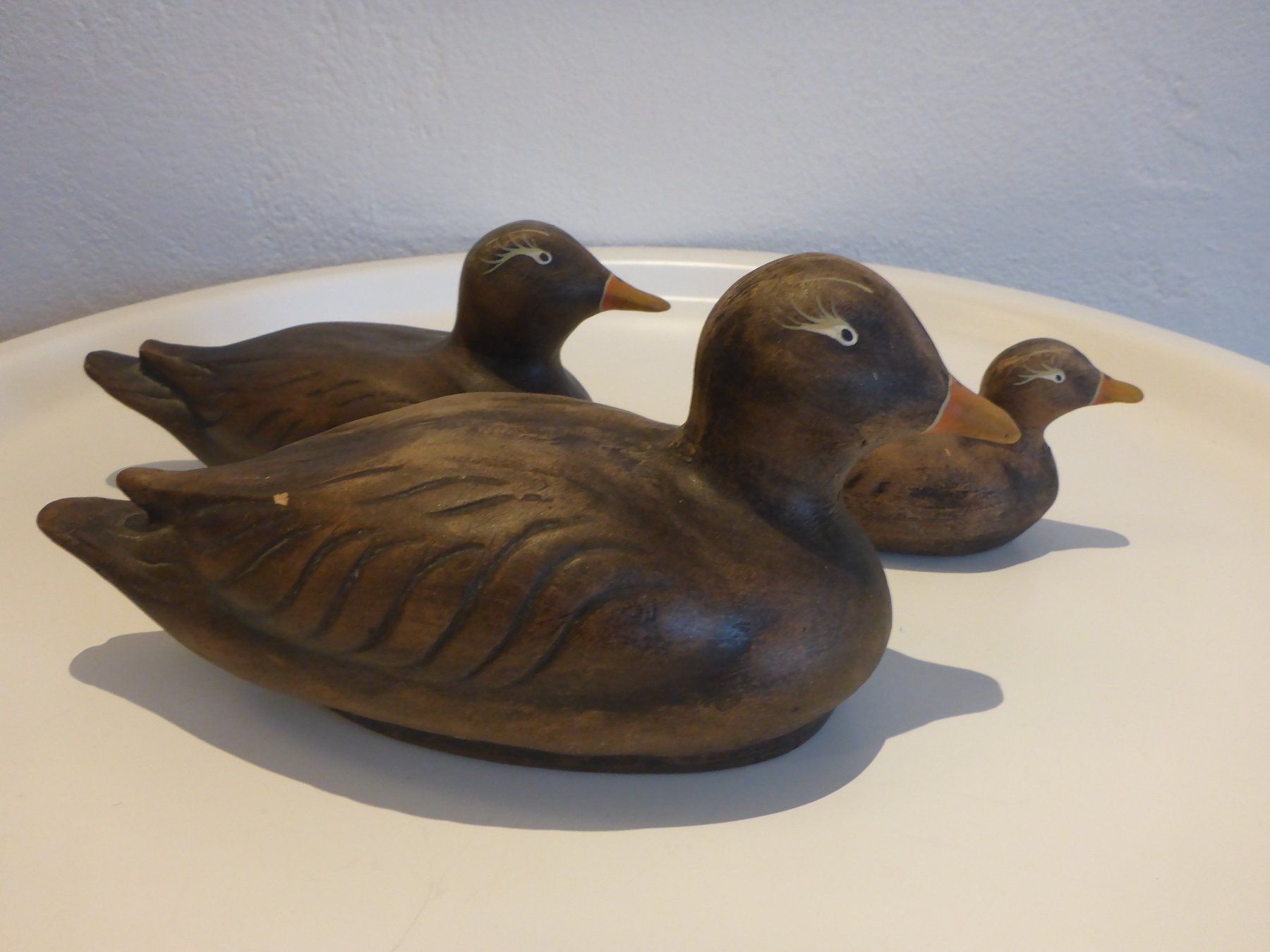 Statuette: 3 Deko-Enten aus Ton – Usato da Zürich venduto da leia12 1