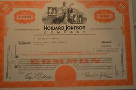 Aktie Howard Johnson Company N 215150 1973