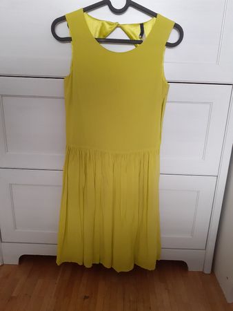 Lime green mini dress / mini kleid