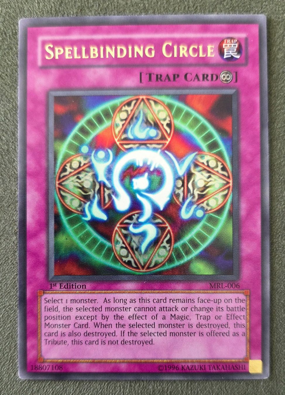 Yugioh Carte collezionabili: Yu-Gi-Oh! 1.Edition MRL-006 Spellbinding Circle EX (+) – Usato da Oberwil BL venduto da Autobueb