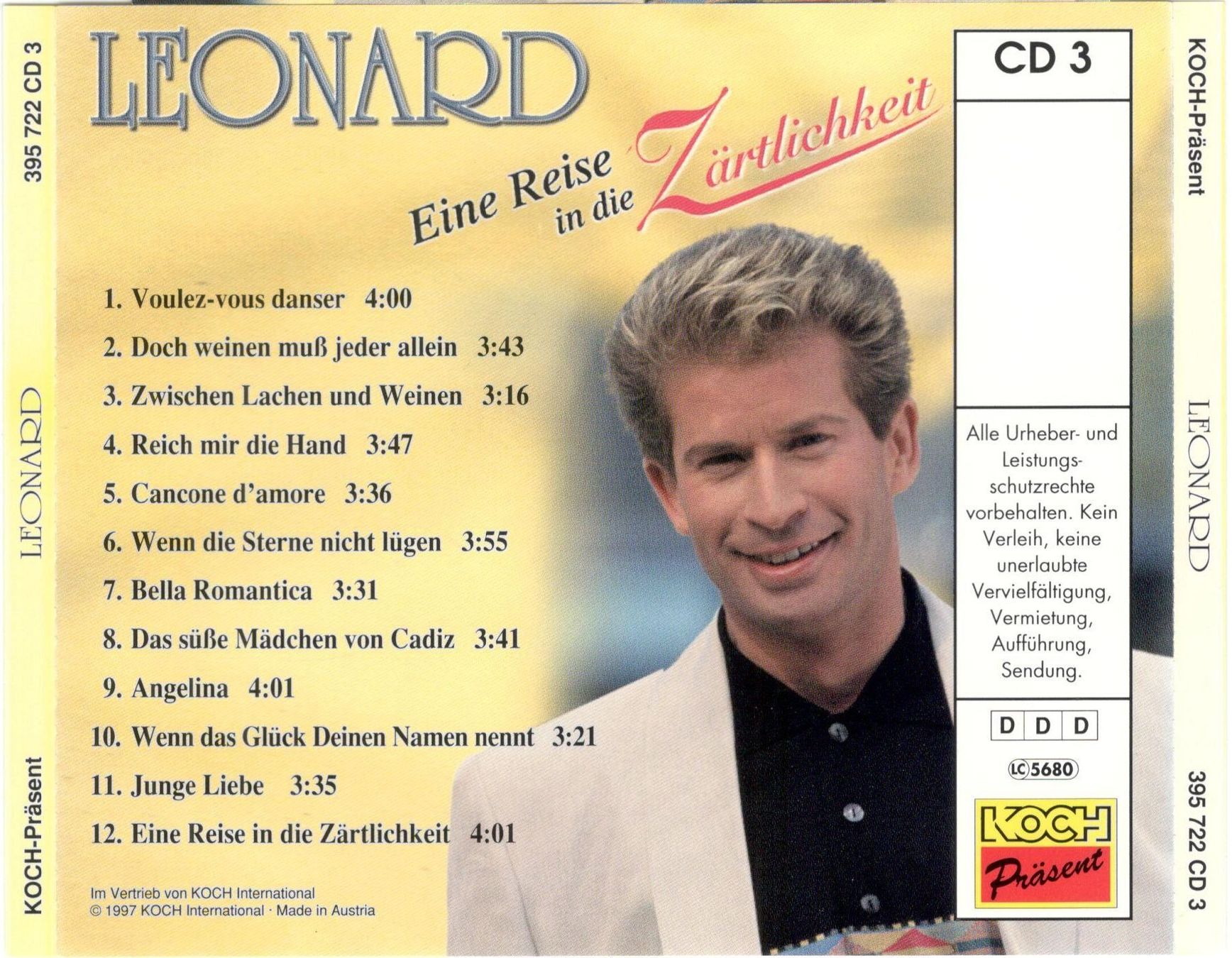 CD: Leonard CD Reise In Die Zärtlichkeit Vol 3 – Usato da St. Margarethen TG venduto da ursk10 1