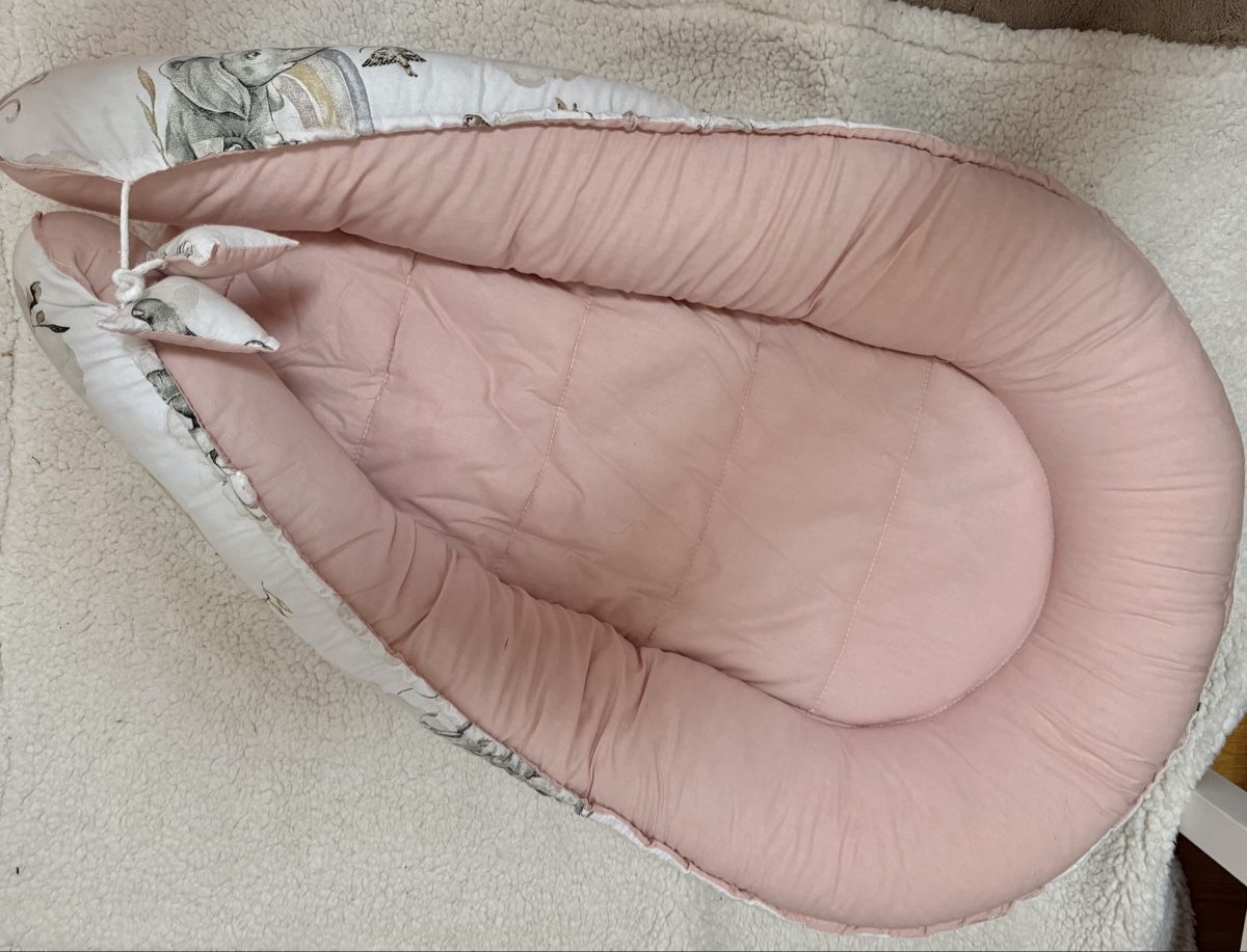 Wiegen & Stubenwagen: Babynest Rosa/Elefantenmotiv – Neu (gemäss Beschreibung) aus Horgen von AA.AW55 1