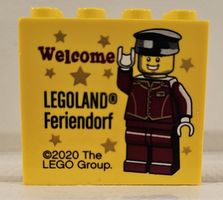 Gelber Legostein - Legoland Feriendorf 2020 Rarität! (55)