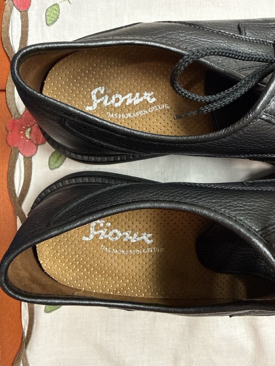 Chaussures hommes: Sioux leather shoes black size 44 good condition – Neuf (Voir description) à Winterthur par CleanUp 2