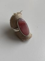 Silber 925 Massiv Ring mit Rosa Achat