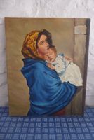 Madonna mit Kind - Oel auf Leinwand 46 x 57 cm, sign.