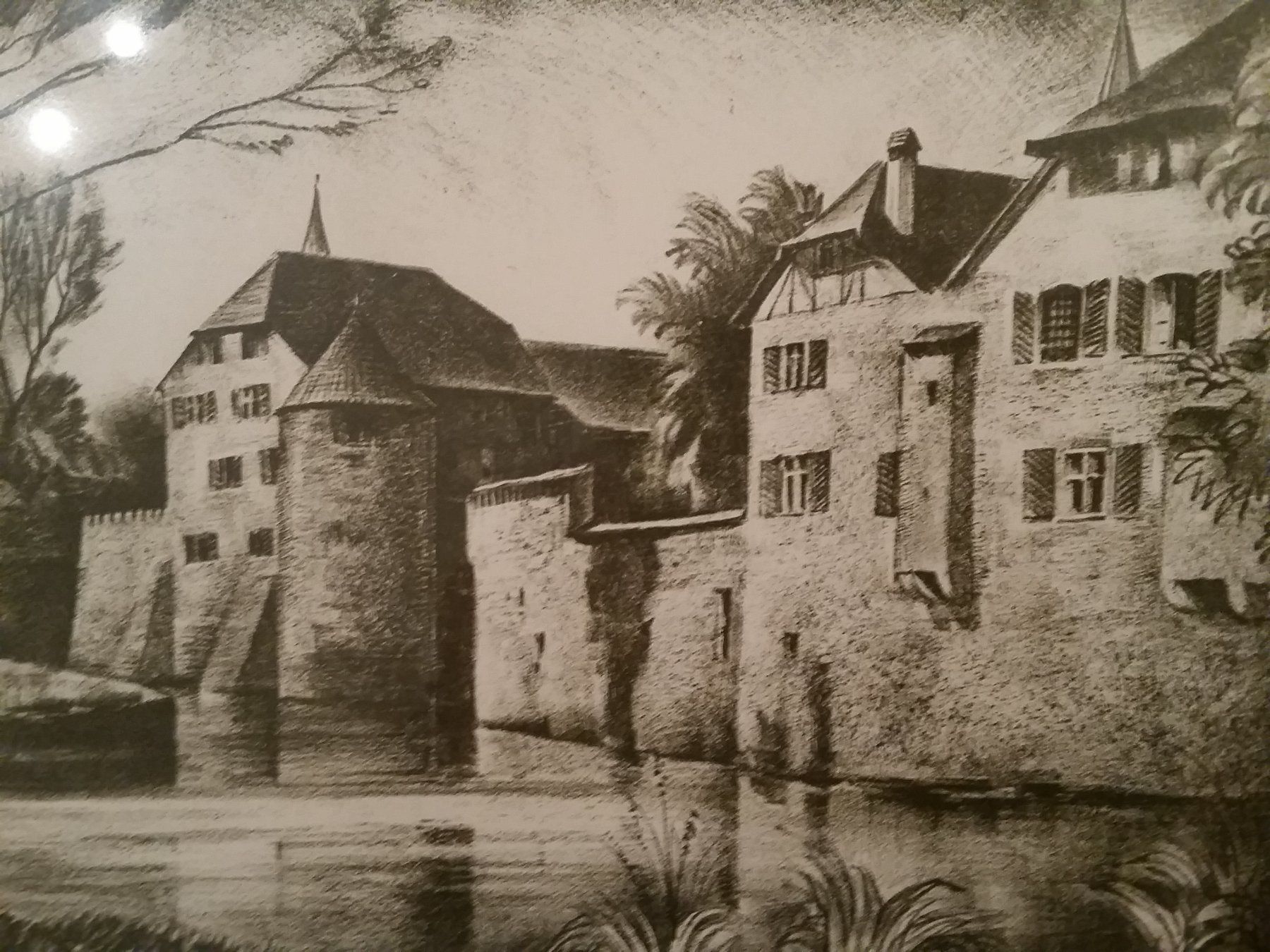 Grafiken & Lithographien: Lithographie; Schloss Hallwil – Gebraucht aus Seon von Terracott1 2