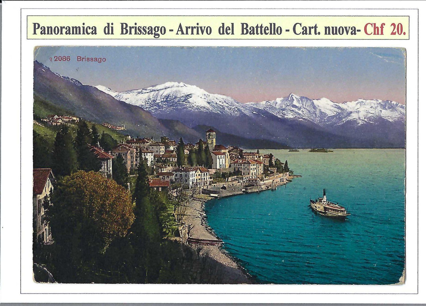 Cartoline postali: BRISSAGO, * – Usato da Pura venduto da ulisse1957