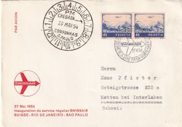 Erstflug Swissair Genf - Sao Paulo 1954