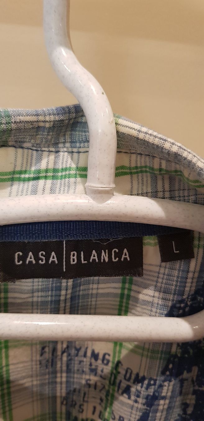 Camicie: Kurzarmhemd "Casa Blanca", Gr. L kariert – Usato da Dietikon venduto da grafad 2