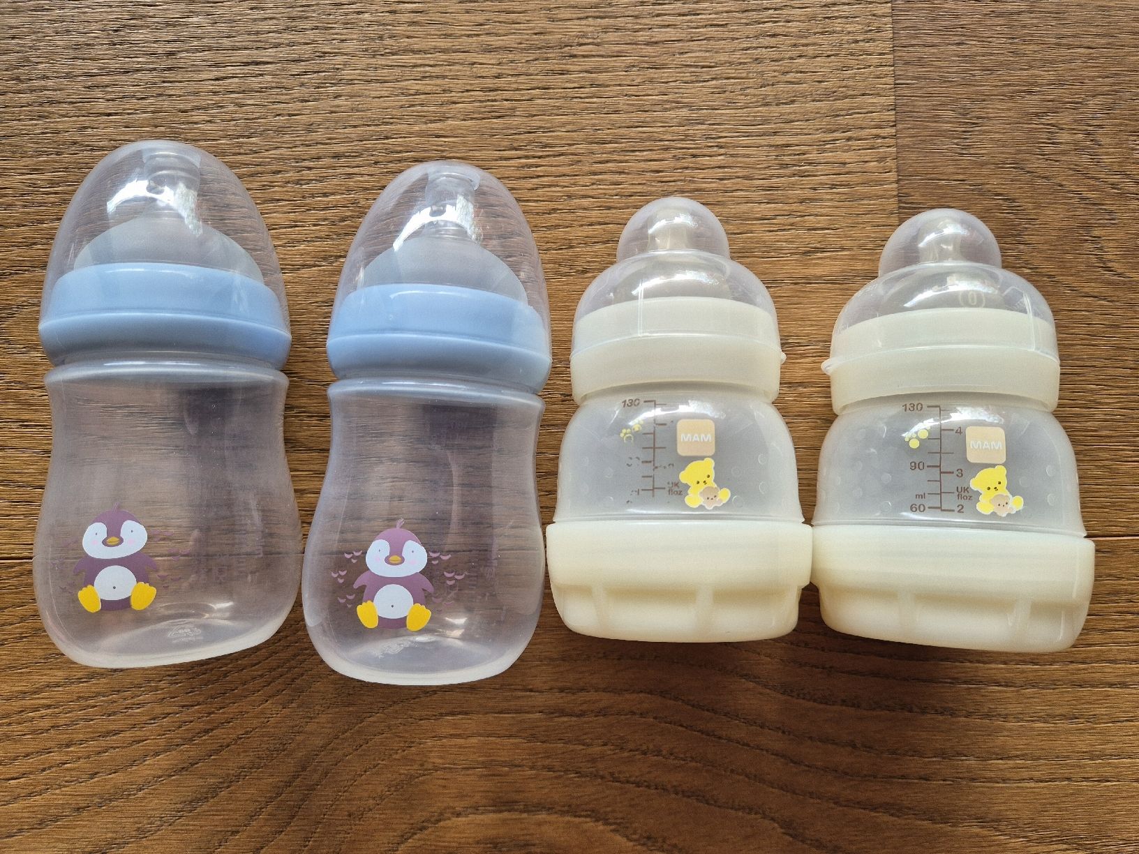 Mam Pasti del neonato: 4 Fläschchen Milette und MAM – Usato da Kollbrunn venduto da guernsey11 1