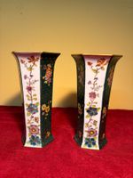 2 Keramik Vasen Blumendekor handbemalt Royal China Seltmann
