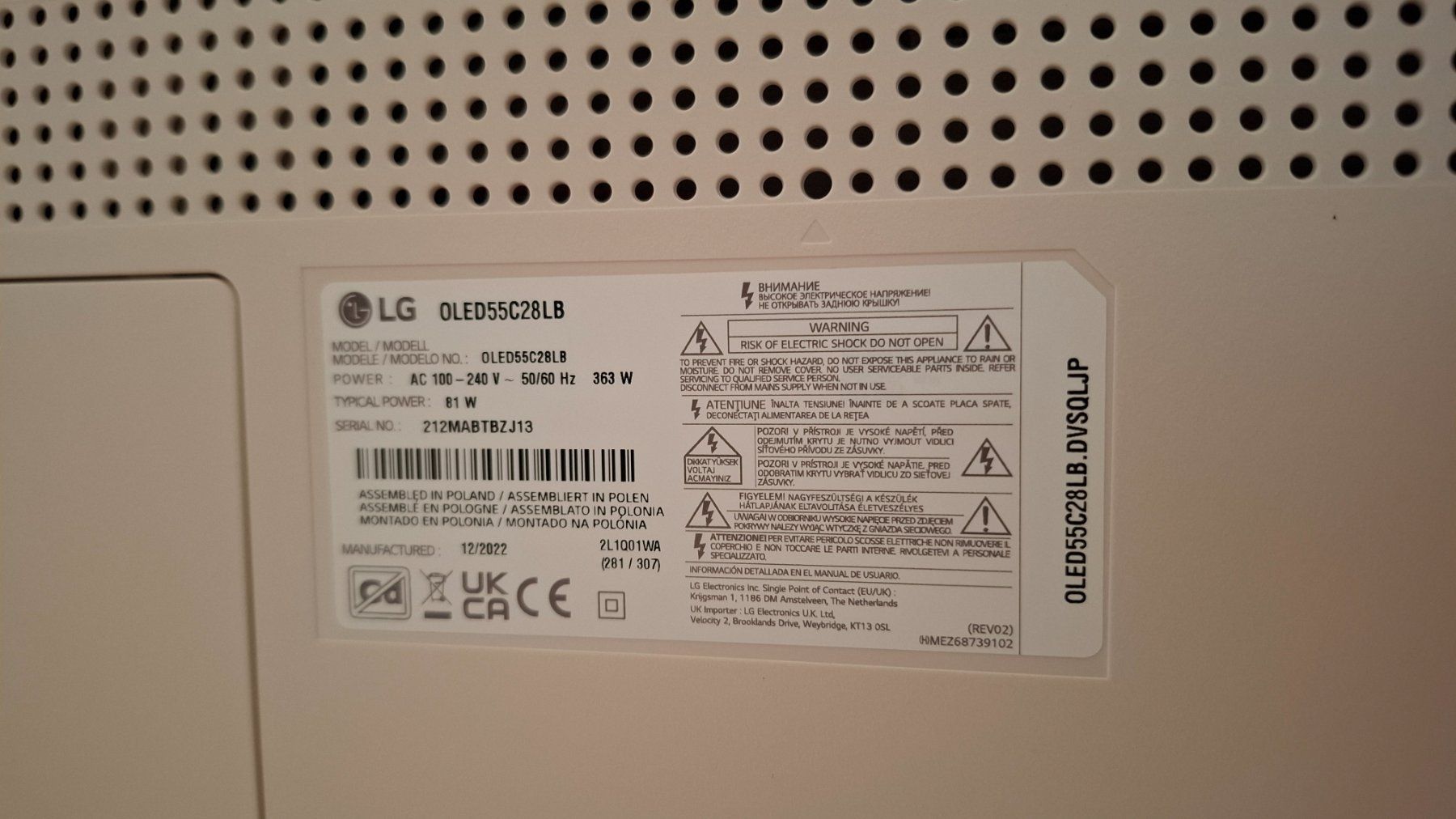 LG Televisori: LG OLED Fernseher 55 Zoll – Usato da Rüttenen venduto da Knief 4
