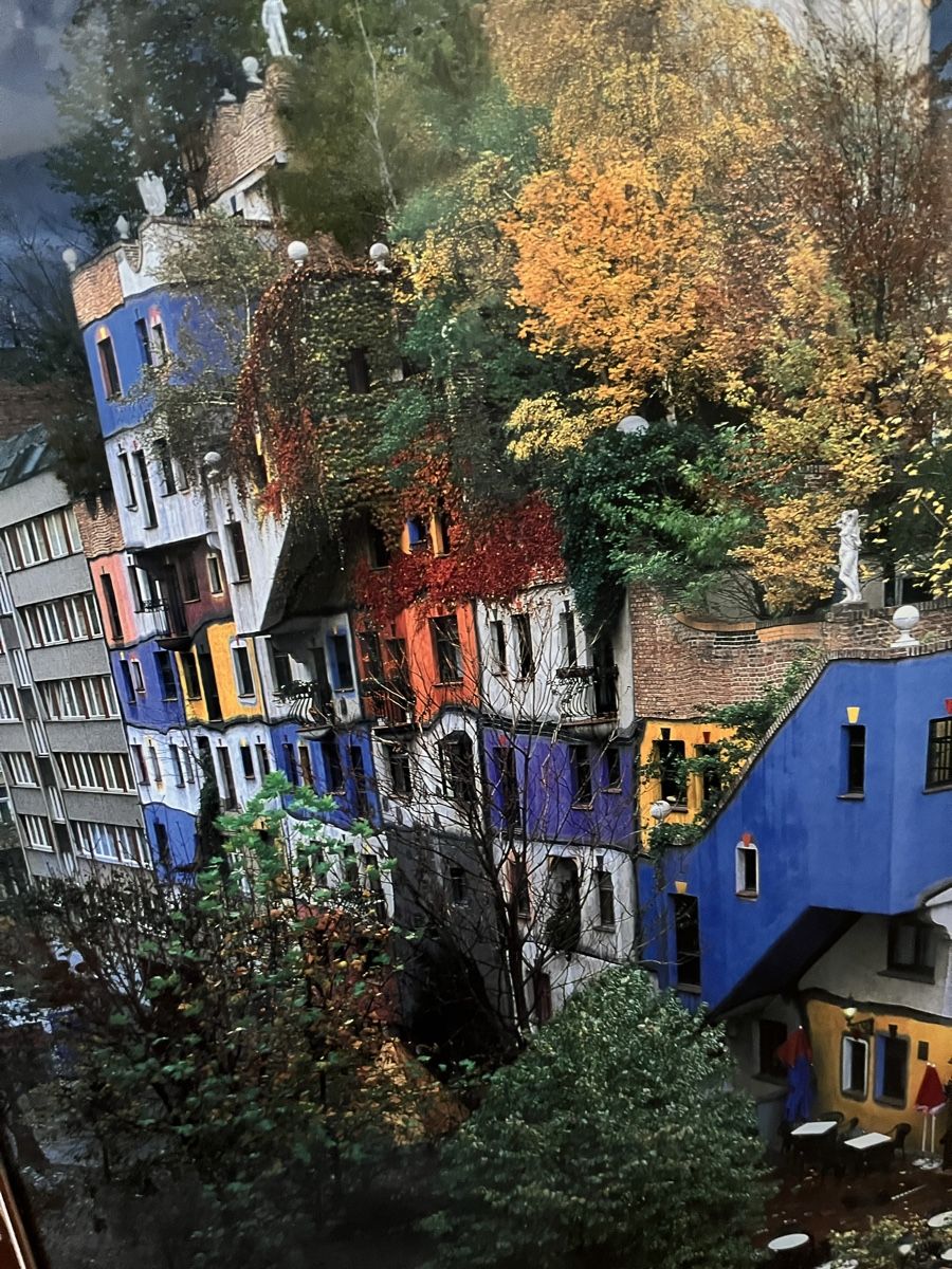 Foto & Immagini: Einmaliges Poster von Hundertwasser Häusern – Nuovo (secondo la descrizione) da Rothenburg venduto da dhe_28x2 1