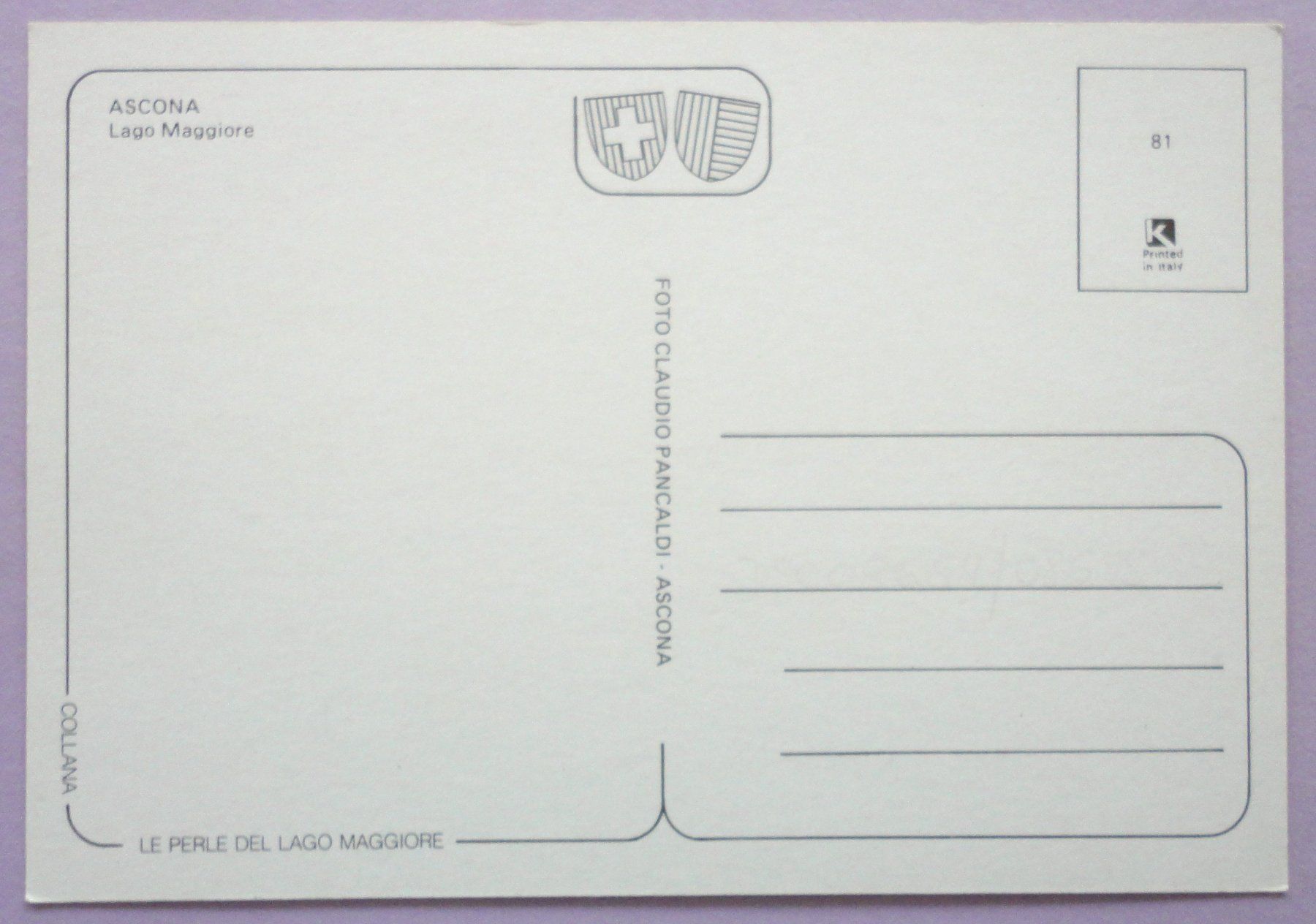 Cartes postales: Ascona - Lago Maggiore – D'occasion à Fétigny par Billy2miny 1