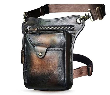 NEU ✅Herren Leder Gürteltasche Casual