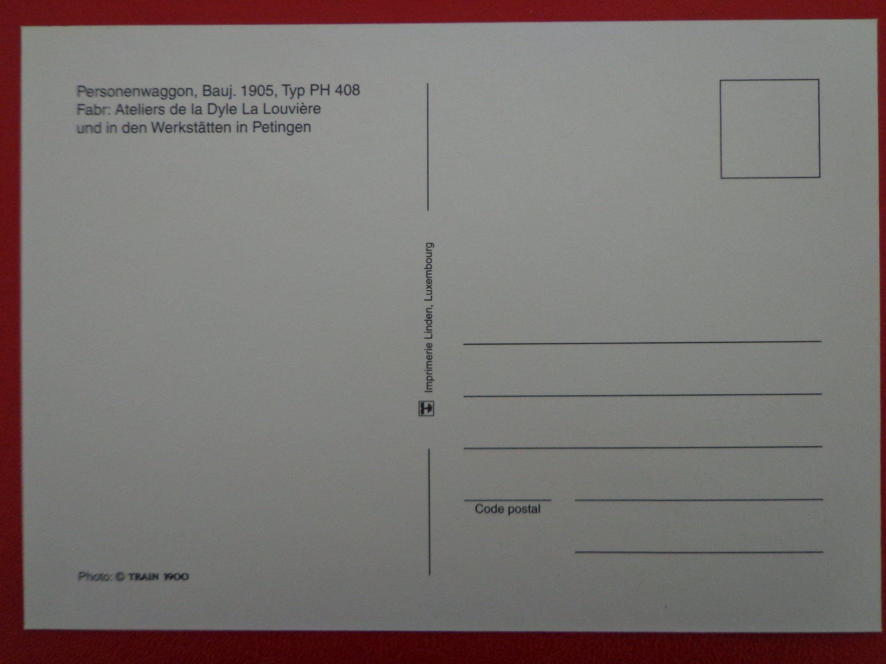 Alle Briefmarken: Maximumkarte MK Luxembourg 2005, Eisenbahn – Gebraucht aus Le Locle von aou_rf8w 1
