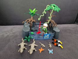 Playmobil 4463 Zoo avec Crocodiles et Toucans bon état