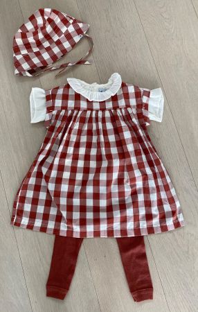 Kleiderpaket (Kleid,Leggins,Bluse,Hut) petit bateau 24m/86cm